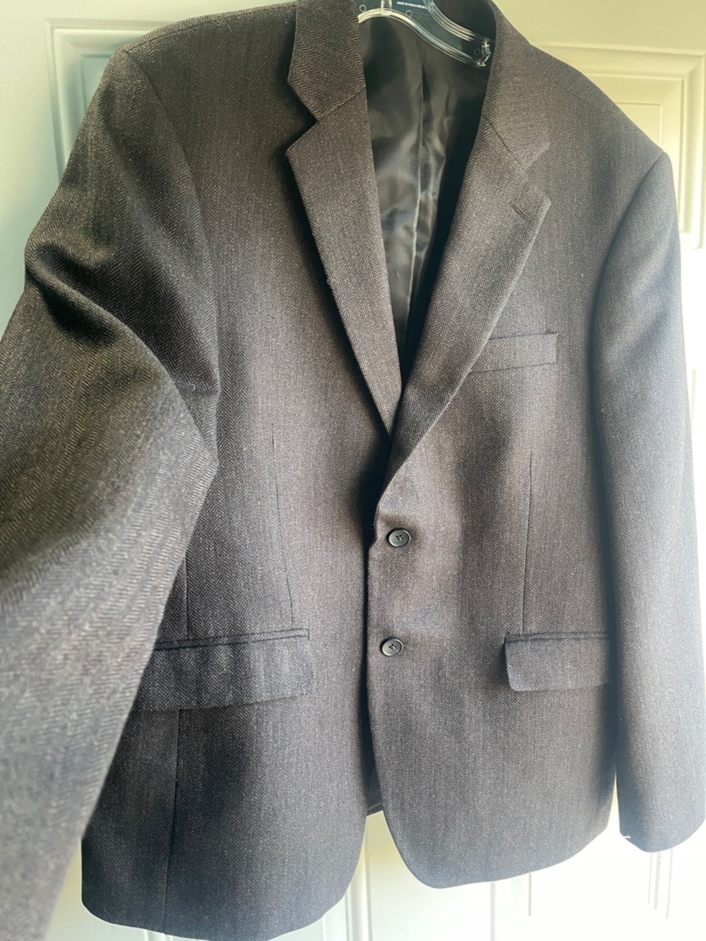 Stafford Signature 100% Wool Men’s Blazer – Size 42S – Classic Fit (brown color)